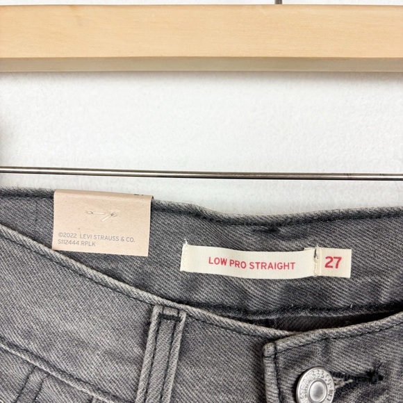 NWT Levi’s Women’s Low Pro Gray Happy Accident Jean Sz 27 - Picture 8 of 14